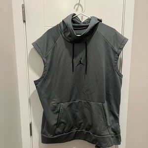 Jordan Gray Sleeveless Hoodie